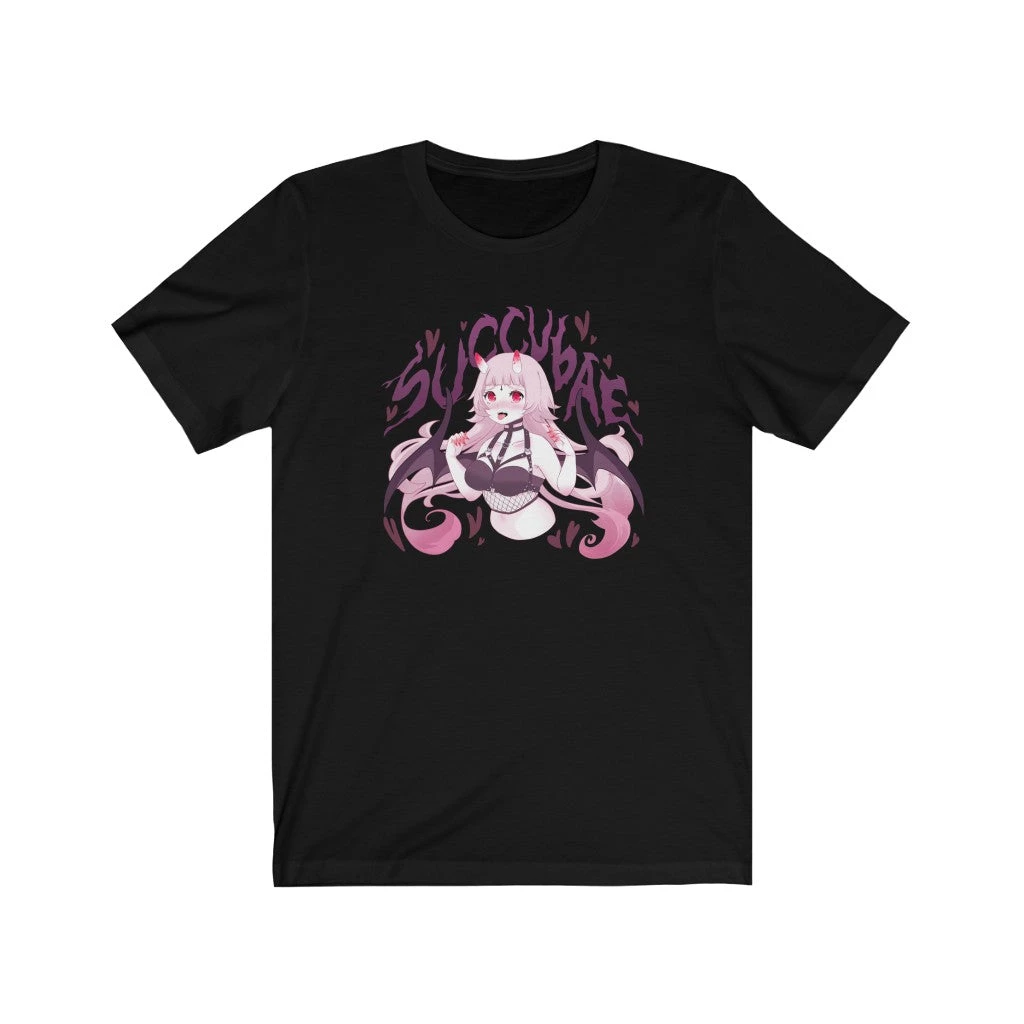 Printify Succubae T-Shirt (Black) By Fawnbomb Apparel 1 Printify Succubae T-Shirt (Black) By Fawnbomb Apparel