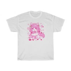 Printify Kawaii Springtime Sakura T-Shirt Apparel