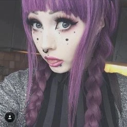 Cosplayc Grim Cherry Wig 75cm Heat Resistant NEW