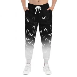 Printify White X Black Bat Sweatpants