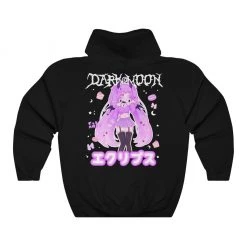 Printify Eclipse Hoodie (Black) NEW