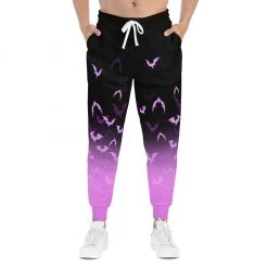Printify NEW Pink X Black Bat Sweatpants