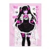Printify Nanako Velveteen Plush Blanket (Pink)