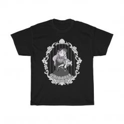 Printify Milly Shapiro X Fawnbomb MIRROR Shirt (Black)