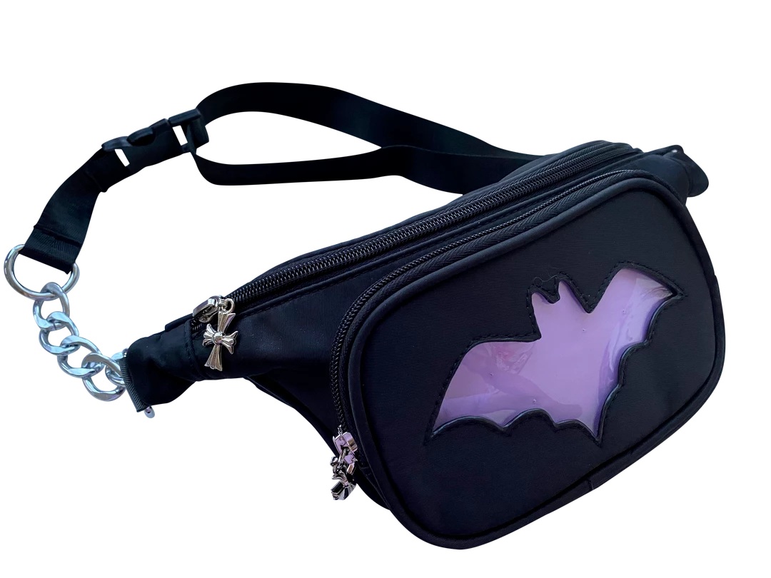 Peachiie Shop Pastel Goth Bat Ita Fanny Pack NEW 1 Peachiie Shop Pastel Goth Bat Ita Fanny Pack NEW