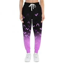 Printify NEW Pink X Black Bat Sweatpants