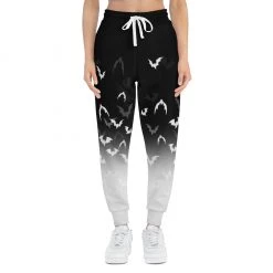 Printify White X Black Bat Sweatpants