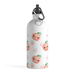 Printify I'm Just Peachiie Stainless Steel Water Bottle