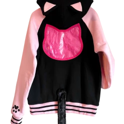 Peachiie Shop Ita Jackets Pink And Black Cat Ita Jacket