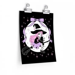 Printify Home & Living Lilith The Witch Poster 9 X 12