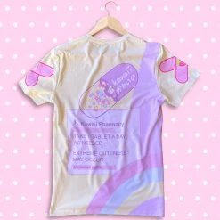 Peachiie Shop NEW Umeko Kawaii Pill T-Shirt