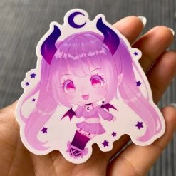 Peachiie Shop Chibi Eclipse Sticker