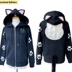 Peachiie Shop Ita Jackets Black Cat Ita Jacket