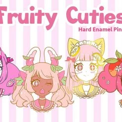 Peachiieshop NEW Fruity Cutie Hard Enamel Pins 46 Peachiieshop NEW Fruity Cutie Hard Enamel Pins