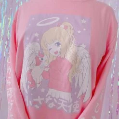 Peachiie Shop Mimi The Angel Sweater (Pink)