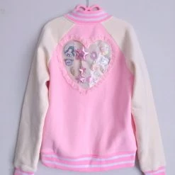 Peachiieshop Pink Heart Ita Jacket