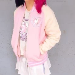 Peachiieshop Pink Heart Ita Jacket