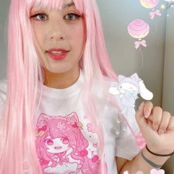 Printify Kawaii Springtime Sakura T-Shirt Apparel