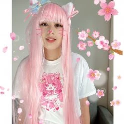 Printify Kawaii Springtime Sakura T-Shirt Apparel