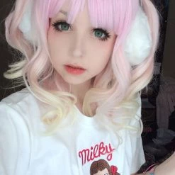 Cosplayc Strawberry Lemonade Wig