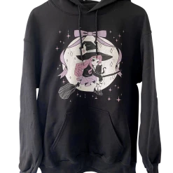 Printify LILITH The Witch Hoodie (Black)