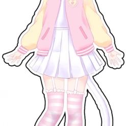 Peachiieshop Mieko 4 Inch Sticker (Front) Accessories