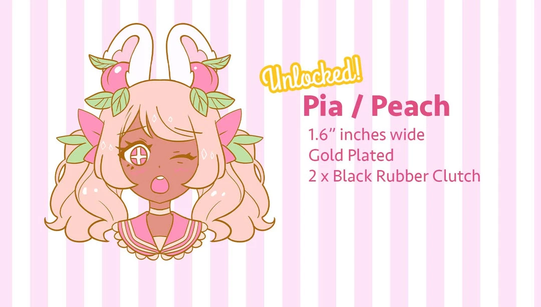 Peachiieshop NEW Fruity Cutie Hard Enamel Pins 22 Peachiieshop NEW Fruity Cutie Hard Enamel Pins