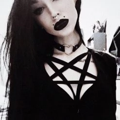 Aliexpress NEW WITCHY VIBES Pentagram Star Harness Bra