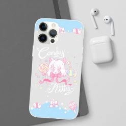 Printify Candy Kitty Phone Case (Blue) NEW