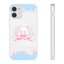 Printify Candy Kitty Phone Case (Blue) NEW