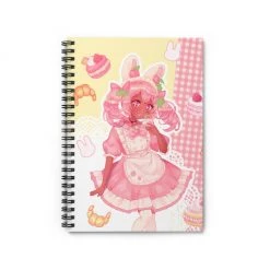Printify Pia Sweets Cafe Lined Spiral Notebook