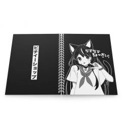 Printify NEW Chie Spiral Notebook (Black)