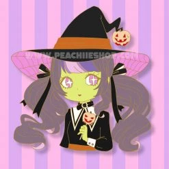 Peachiie Shop NEW Ettie The Witch Pin