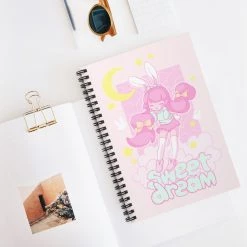 Printify Sweet Dream Lined Spiral Notebook