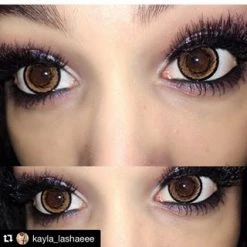 Peachiieshop Hanabi Brown Circle Lens