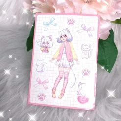 Peachiieshop Mieko A6 Sticker Sheet