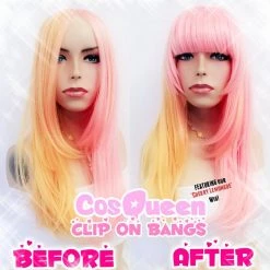 Peachiieshop Pastel Fairy Kei Clip In Bangs CLEARANCE