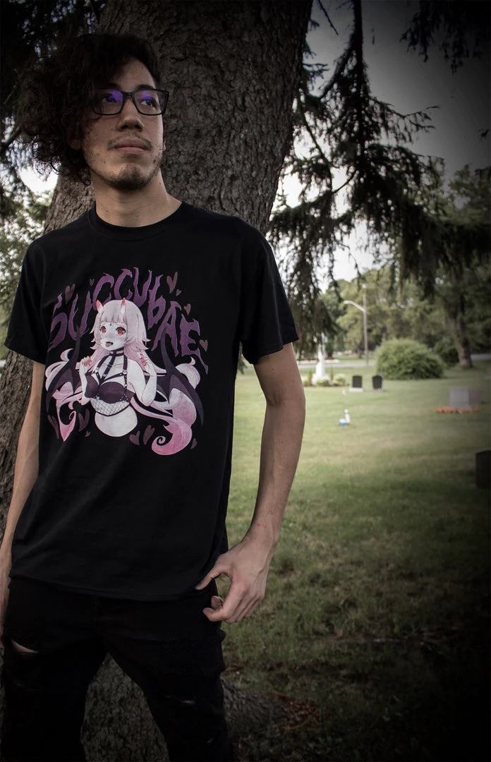 Printify Succubae T-Shirt (Black) By Fawnbomb Apparel 10 Printify Succubae T-Shirt (Black) By Fawnbomb Apparel