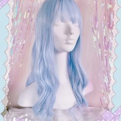 Aliexpress Unicorn Blue 70cm Wavy Wig NEW