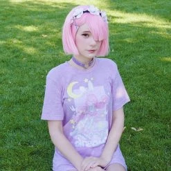 Printful Sweet Dreams T-Shirt (Lavender) By Fawnbomb