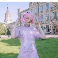 Printful Sweet Dreams T-Shirt (Lavender) By Fawnbomb