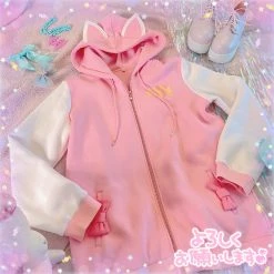 Peachiieshop Candy Kitty Hoodie