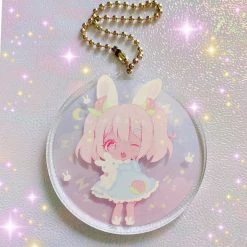 Peachiieshop Pyjama Pia 2.5 Inch Double Layer Acrylic Charm NEW