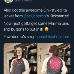 Peachiieshop Oni Ita Jacket Ita Jackets