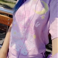 Printful Sweet Dreams T-Shirt (Lavender) By Fawnbomb