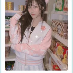 Peachiieshop Sakura Blossom Ita Jacket