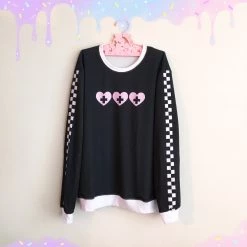 Peachiieshop NEW HEARTBREAK HOSPITAL Sweater (Black) By Fawnbomb
