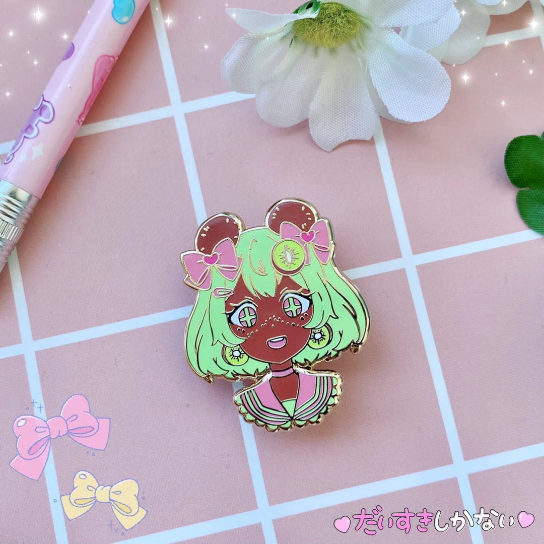 Peachiieshop NEW Fruity Cutie Hard Enamel Pins 5 Peachiieshop NEW Fruity Cutie Hard Enamel Pins