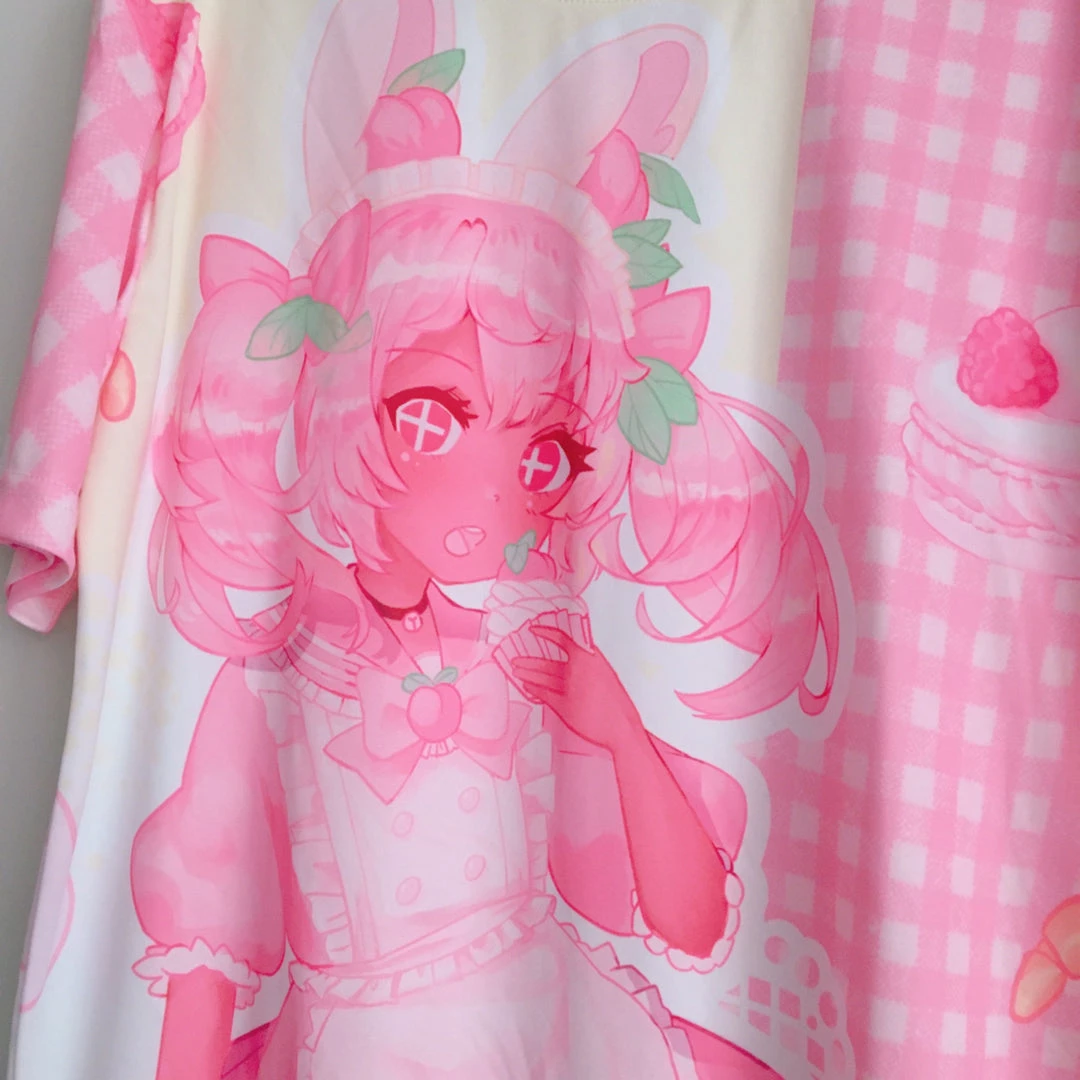 Peachiieshop Pia Sweets Cafe T-Shirt By Fawnbomb 3 Peachiieshop Pia Sweets Cafe T-Shirt By Fawnbomb