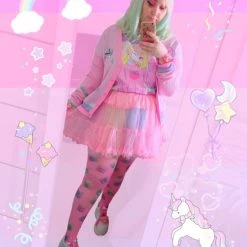 Printify Peachiie Girl T-Shirt (Lilac) By Fawnbomb